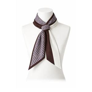 여성 토리버치 컬러 T 링크 실크 스카프 180895-400