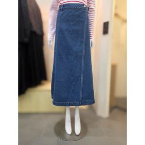 [플라스틱아일랜드]버클 랩스타일 데님 스커트 PR2DS364_DJ