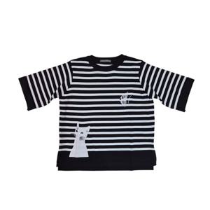 [르니앤맥코이(여성)]스프라이트 라운드넥 캣 포인트 니트티(MN04KN170FJY)