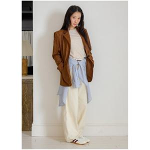 [올리브데올리브]밑단 돗또 커브드 컬러 데님 팬츠 OE6SL1770C