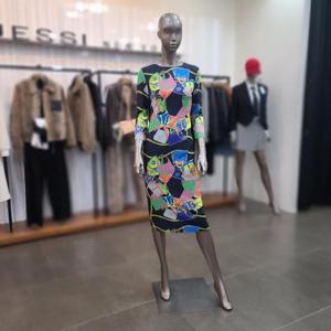 제시뉴욕 세이브존05 8부 소매 패턴 미디 원피스 ME2-SZNROP1180ML