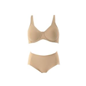 와코루 A,B컵 편안한 노와이어 메모리 몰드 브라+팬티(WBRX101WPTX101A)