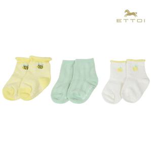 [에뜨와]퍼빗양말SET 07T376201/신생아,백일,돌선물,조카선물,유아양말