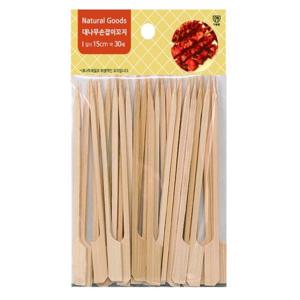 대나무 손잡이꼬지 15cm 30매 절약형