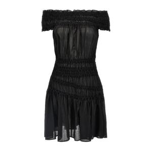 토리버치 오프숄더 스모크 코튼 원피스 164519 001