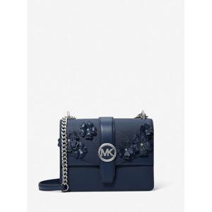 마이클코어스 그리니치 플로럴 엠벨리쉬드 플랩 크로스바디 스몰 35S6SGRC5L410 네이비
