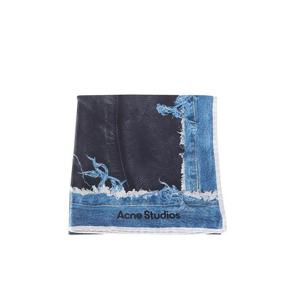 아크네 스튜디오 머플러 스카프 CA0409 AHJ BLACK BLUE