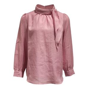 [멜본]하이넥 리본 블라우스_STBL26320