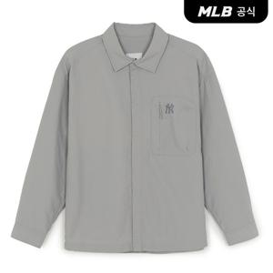 [MLB공식] 26SS 공용 고프코어 경량 코튼터치 긴팔 셔츠 NY (Grey) 3AWSB0463-50GRS