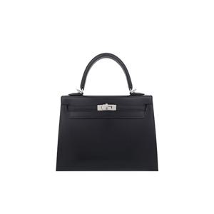 [엘러브] 에르메스 복스 아웃켈리25 블랙 은장 K각인 6HH0072