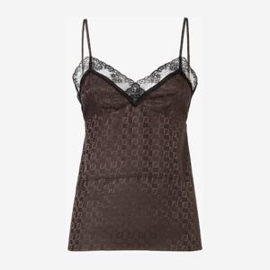 펜디 FF 자카드 실크 레이스 탑 FS9753 AUQGF1T6H