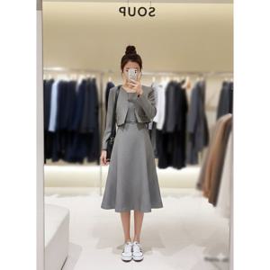 [숲]벨티드 셋업형 플레어 원피스  SC3OPM21