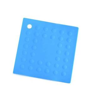 열탕소독 가능한 실리콘 냄비받침 사각엠보 블루