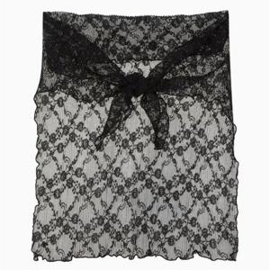 [헤지스ACC] 블랙 플라워 스카프 HISC6E210BK