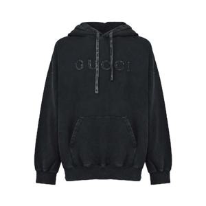 25FW 구찌 후드 스웨트 셔츠 블랙 795470XJHD31000 TP572006158