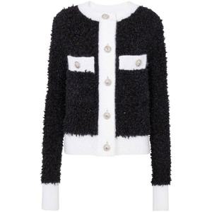 24SS Balmain Buttoned furry tweed 가디건 BF0KL125KF19EER TP572092886
