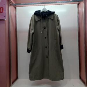 Latium HC06 봄느낌 H라인 팔뚝품편한 후드이중카라 롱 트렌치 코트 T2613ct01