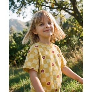 벨리타앤보이즈 버블애플체커보드 반팔티크롭상하복 BK6EST02DY