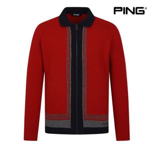 [핑]PING 남성 집업 니트 가디건 111C4SD141 RE 스웨터