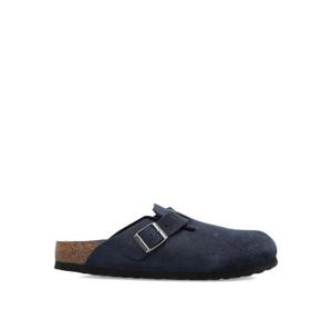 26SS BIRKENSTOCK Boston Clogs In 네이비 블루 Suede 카프 스킨 1030799BOSTON TP572603185