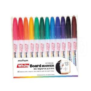 문화 세필 화이트보드마카 12본세트
