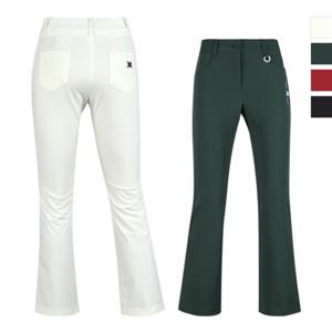 럭스골프 여성 백밴딩 아트웍 자수 부츠컷 골프바지 MW25S206W