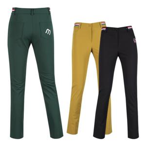 럭스골프 여성 백밴딩 배색 테잎 스판 골프바지 MW25S208W