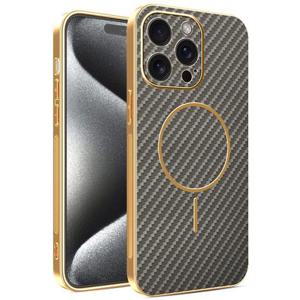 아이폰11 프로 맥스 맥세이프 고급 카본패턴 도금 프레임 케이스