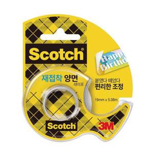 아트박스/오피스큐 3M 스카치재접착양면테이프 238 19mmx5 08M