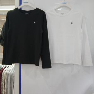 [에꼴리에][모다부평]슬림핏 스판 라운드티/26AB454/BK,WT_BP_BP