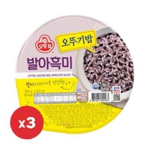 맛있는 오뚜기밥 발아흑미밥(210gx3EA/오뚜기)