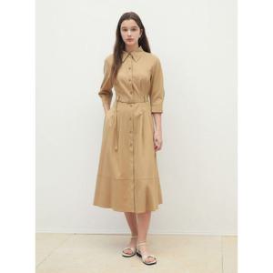 [제이제이 지고트]턱 디테일 플레어 셔츠 원피스 GR4A0OP811