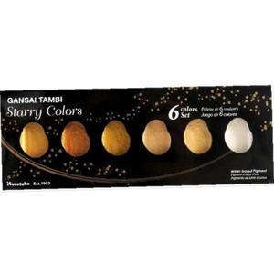 안채탐미 고체물감 6색세트(메탈골드)