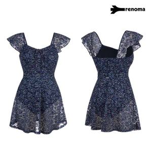 [레노마] 여성 비치 플라워 시스루 커버업 모노키니  LS2G914_폴리백증