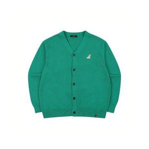 캉골 KANGOL 로고 패치 가디건 1879 그린 5005025813 380641