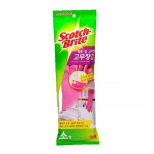 3M 황토숯 고리형 고무장갑 소/200mmX310mm (1개)