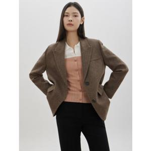 [CC콜렉트] 울 알파카 블렌드 싱글 자켓 (C261MSF102)