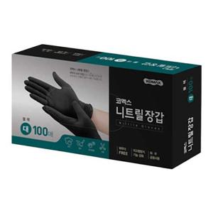 코멕스 니트릴장갑 블랙 L(대) 100매