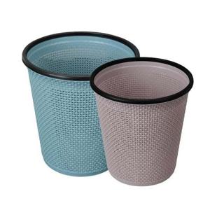 원형 엔티크 쓰레기통(대) 오픈휴지통