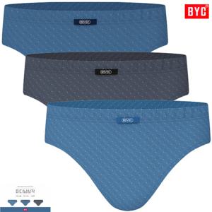 BYC섬세한패턴소변구없는미디남삼각팬티3매입MCF2326