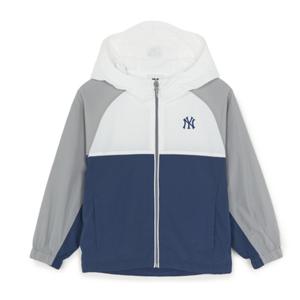 MLB 키즈 아웃도어 컬러블럭 홑겹 바람막이(7AWJB0763-50NYS)