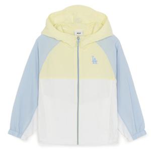 MLB 키즈 아웃도어 컬러블럭 홑겹 바람막이(7AWJB0763-07YEL)