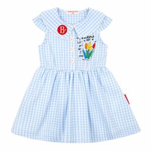 [베베드피노]튤립 베이비 깅엄 체크 카라 원피스BP52OP277