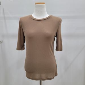 [밸리걸]무지 라운드 슬림 티셔츠912070_YS