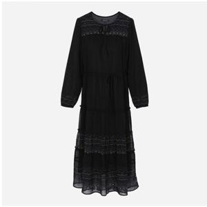 [써스데이아일랜드](T262MOP133W)보더믹스 쉬폰 원피스