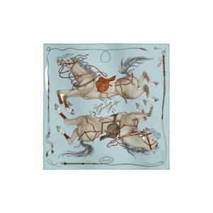 에르메스 그랜드 갤롭 스카프 90 실크 트윌   블루 씨엘 그리 퀴르 H004311S05