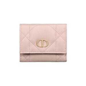 디올 카로 히비스커스 L 집 월렛 파우더 핑크 S4207UHNN-M413
