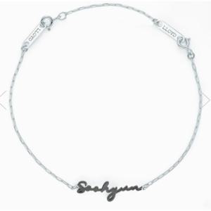 [로이드] [실버 925] 블랙플레이팅 레터링 팔찌 LLBS21013S