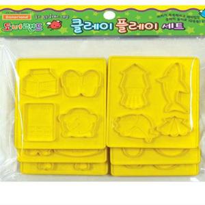 지점토 도너랜드조형도구 몰드-양면사각 6종 - 33835