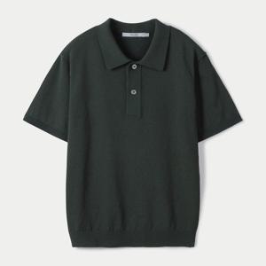 [시리즈(series)]린넨 투톤 하프 슬리브 폴로 스웨SAWAM25503GRD)